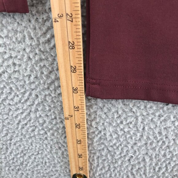 MarlaWynne Pants Women 2 Red Ponte Stretch Slim Leg Pull On Everyday Casual NWT - Picture 11 of 13